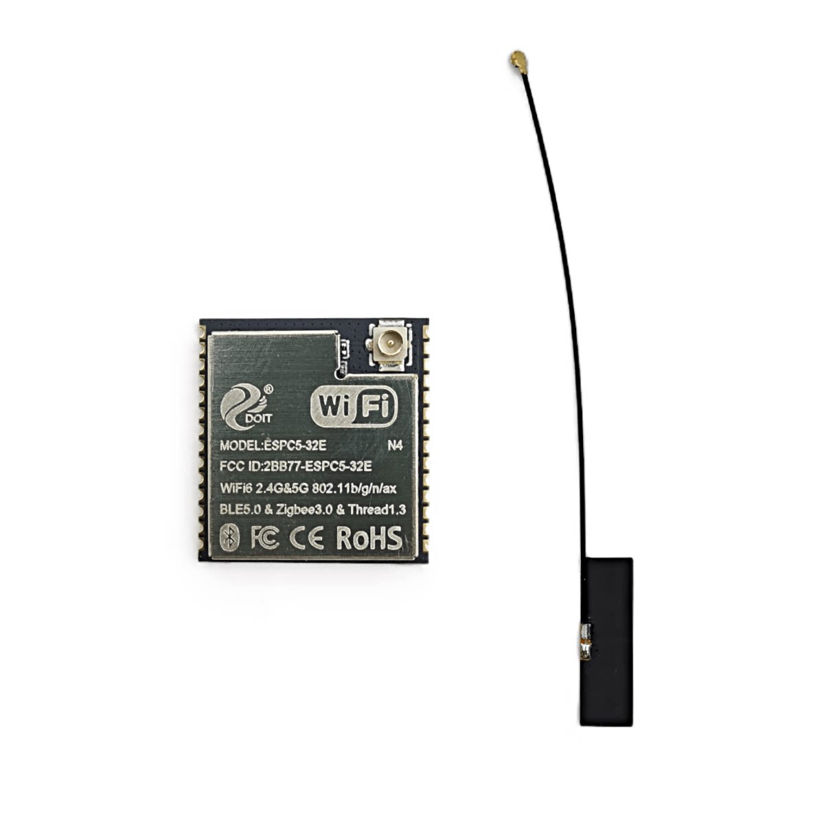 ESP32-C5 Development Board with Dual-Band 5GHz 2.4GHz Antenna for Drone RID Receiver ESPC5-32E-N4 Module with External Antenna - Imagen 5