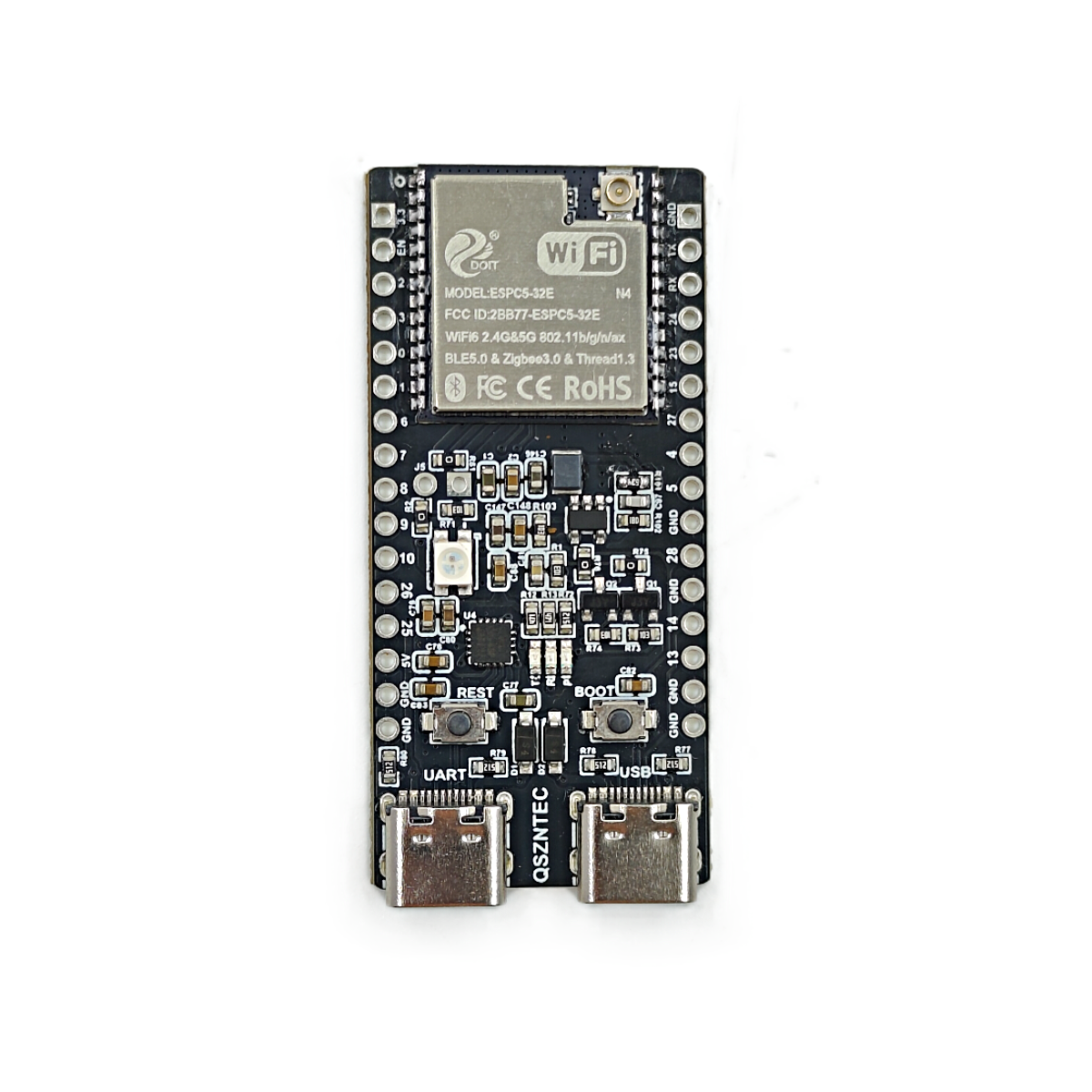 ESP32-C5 Development Board with Dual-Band 5GHz 2.4GHz Antenna for Drone RID Receiver ESPC5-32E-N4 Module with External Antenna - Imagen 3