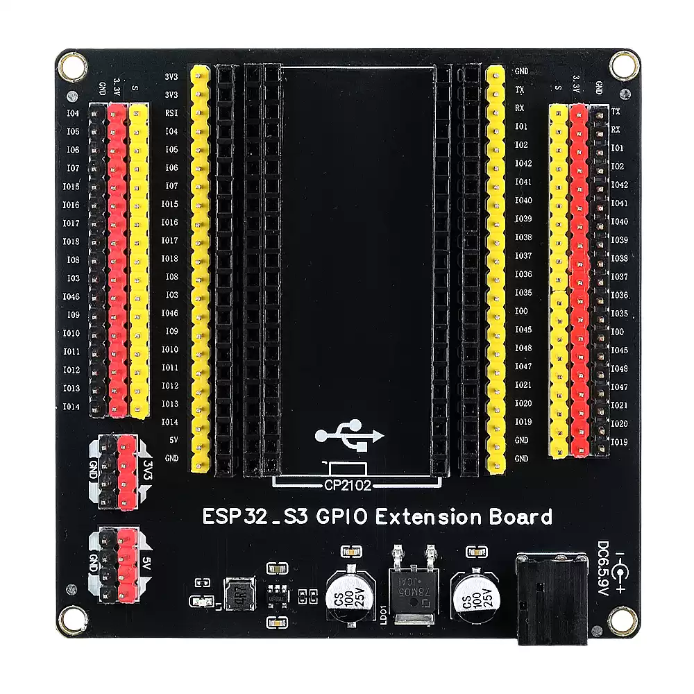ESP32-S3 GPIO Expansion Board with Digital I/O Pins and DC Power Supply – ESP32 IoT Development Board - 画像 (2)