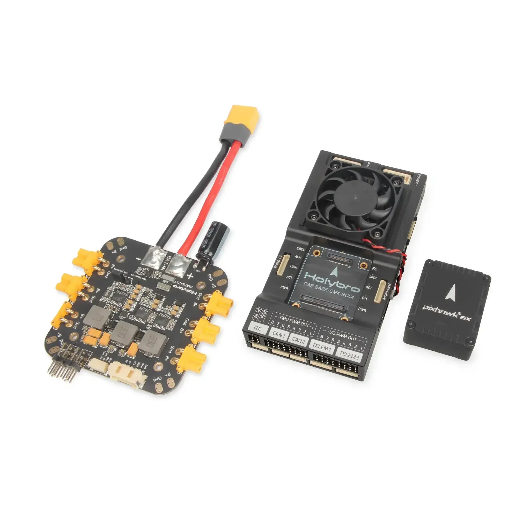 HolyBro Pixhawk RPi CM4 - Baseboard with Pixhawk 6X (ICM-45686) Flight Controller PM03D - Image 2