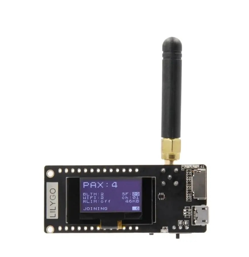 LoRa32 V2.1_1.6 Version 433/868/915Mhz ESP32 LoRa OLED 0.96 Inch SD Card Bluetooth WIFI Wireless Module ESP-32 SMA - 画像 (2)
