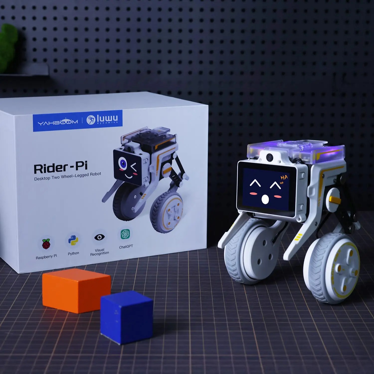 Rider-Pi AI Robot Car Electronic Kit with IPS Display Based on Raspberry Pi CM5 Module Support ChatGPT Voice Interaction - 画像 (6)