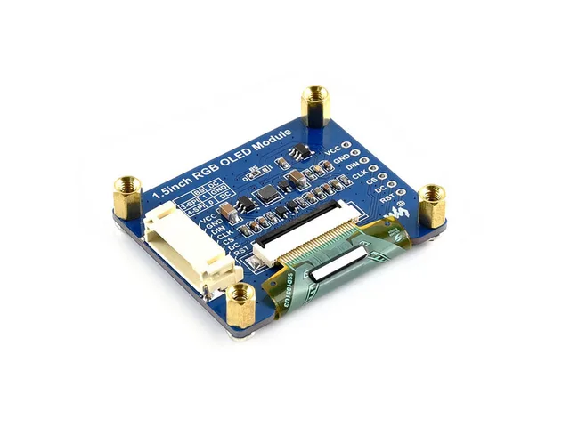 1.5inch RGB OLED display module 128x128, 16-bit high color SPI interface small screen for Raspberry Pi /Arduino/STM32 - Imagen 2