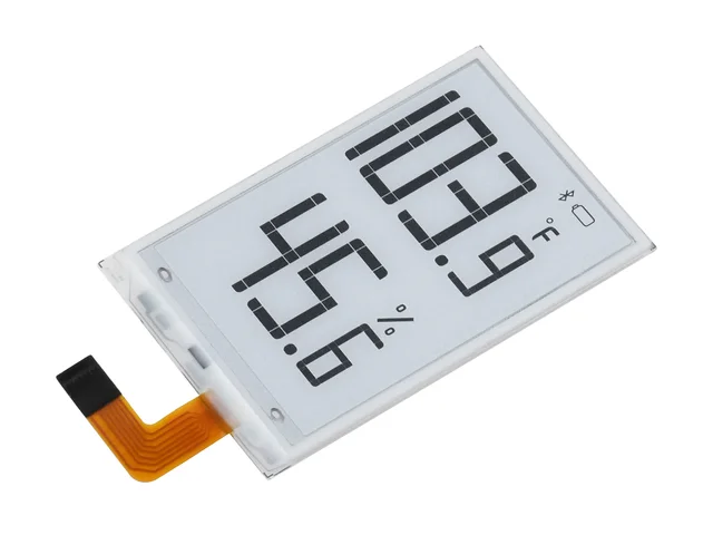 1.9inch Segment E-Paper Raw Display for Raspberry Pi/Arduino/STM32, 91 Segments, I2C Bus, Temperature and Humidity - Imagen 2