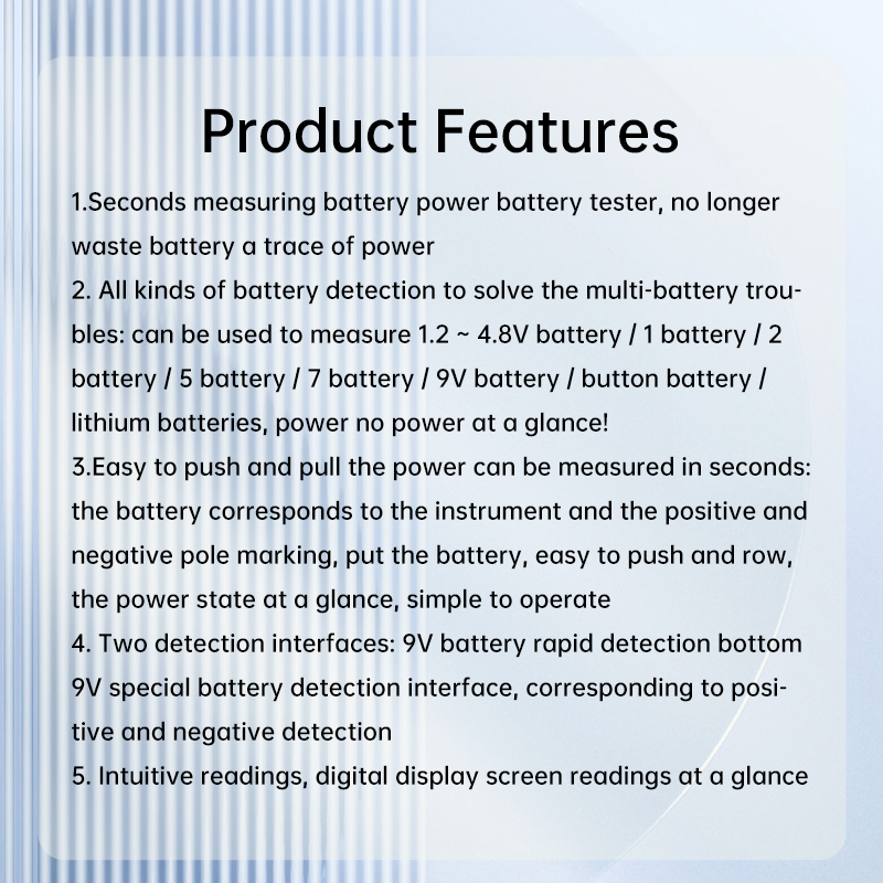 ANENG BT167 Battery Tester LCD Display C AA AAA D 9V 1.5V Universal Button Cell Detector Volt Test Checker Power Diagnostic Tool — reference image 1