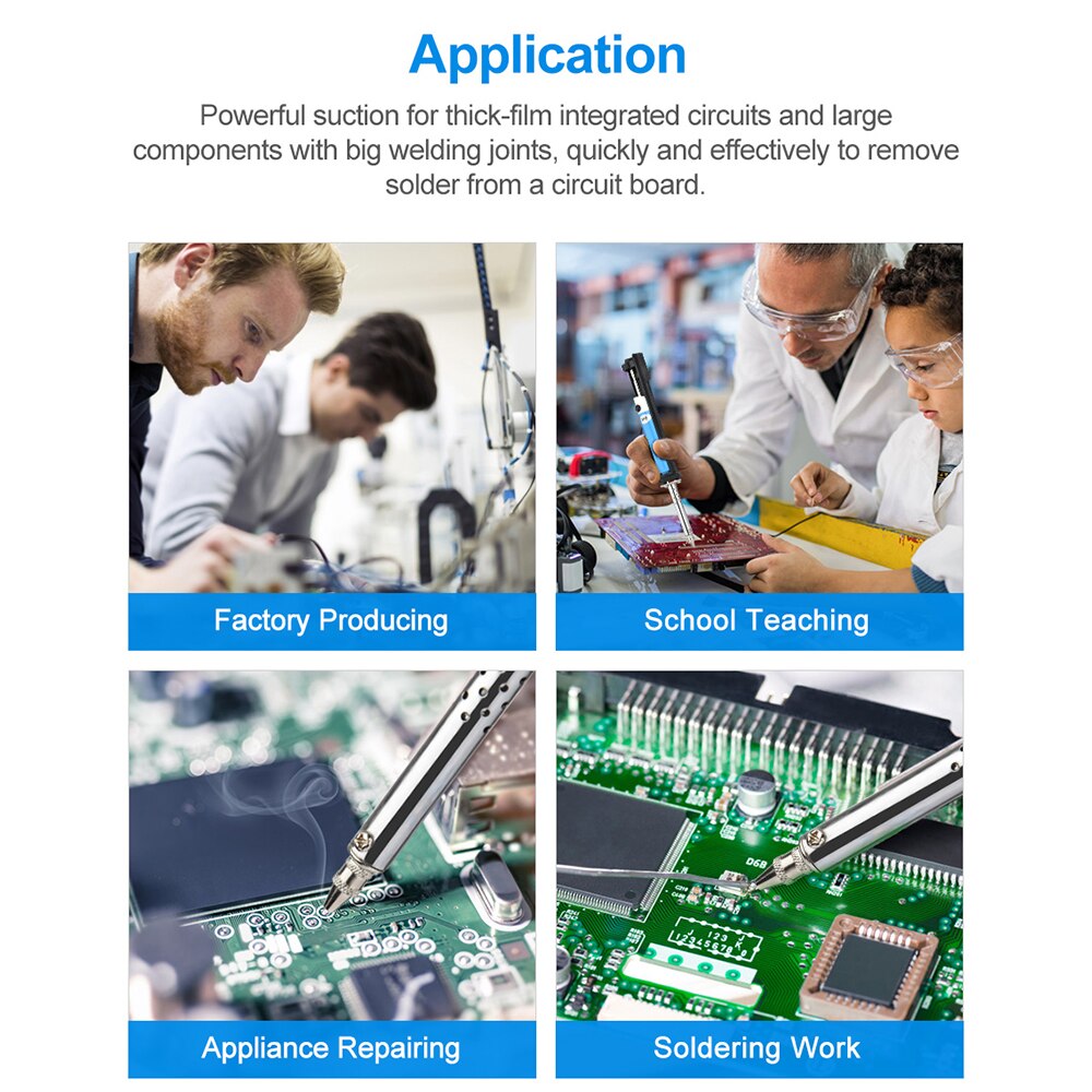 AC 220V Electric Desoldering Machine Pen Soldering Iron 30W PCB Solder Suction Vacuum Pump Welding Tools — reference image 8