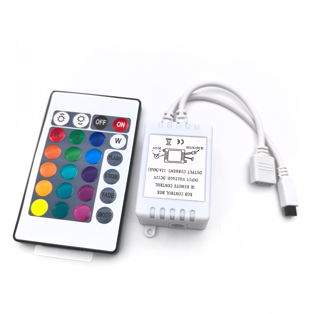 12V 24Key led rgb IR RF Infrared wireless control for 3528/2835/5050 LED 12V 24 Keys Wireless control free shipping — reference image 6