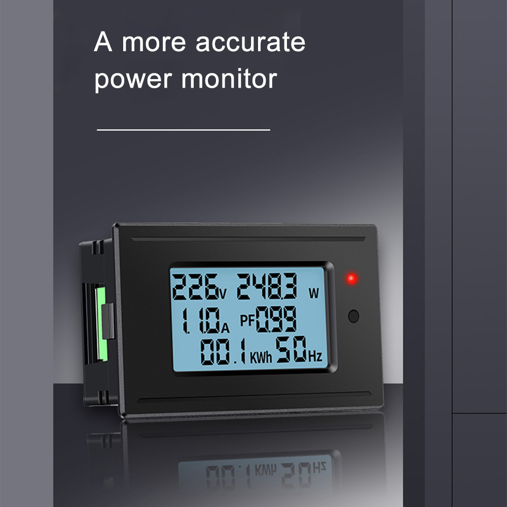 1100W/2200W/4400W/22000W Voltmeter Ammeter AC 5A/10A/20A/100A Power Electricity Meter HD Digital Display Voltage Current Meters — reference image 5