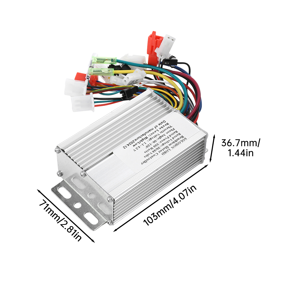 Accesorios para bicicletas eléctricas 36V/48V 350W Controlador de motor CC sin escobillas 15-18A para bicicleta eléctrica y patinete eléctrico — imagen de referencia 10
