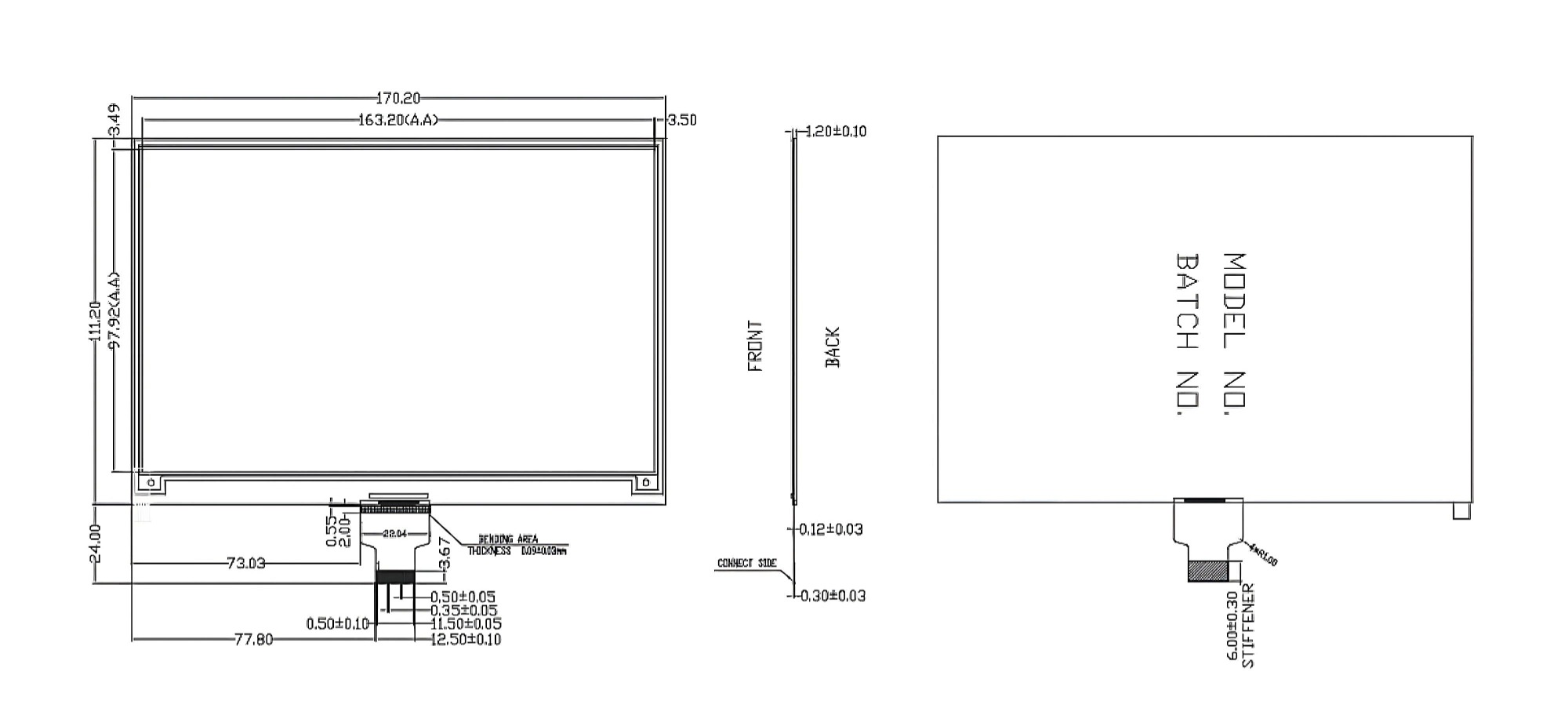7.5 Inch Four-Color E-Paper Display Module Customized E-Ink SPI Screen 800×480 with Black White Yellow & Red — reference image 2