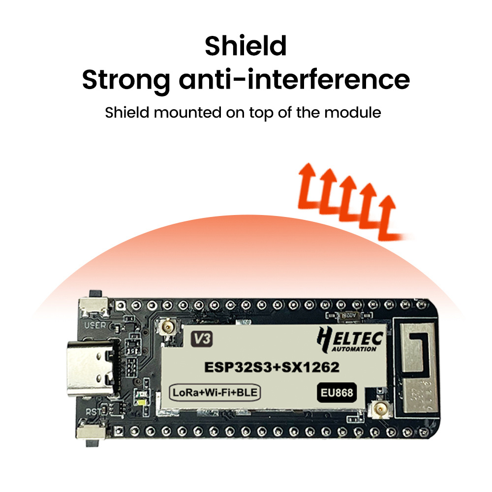 433-510MHZ/ 863-928MHZ Wireless stick lite ESP32+LoRa V3 development board compatible with ESP32-S3 node Type – C — reference image 5