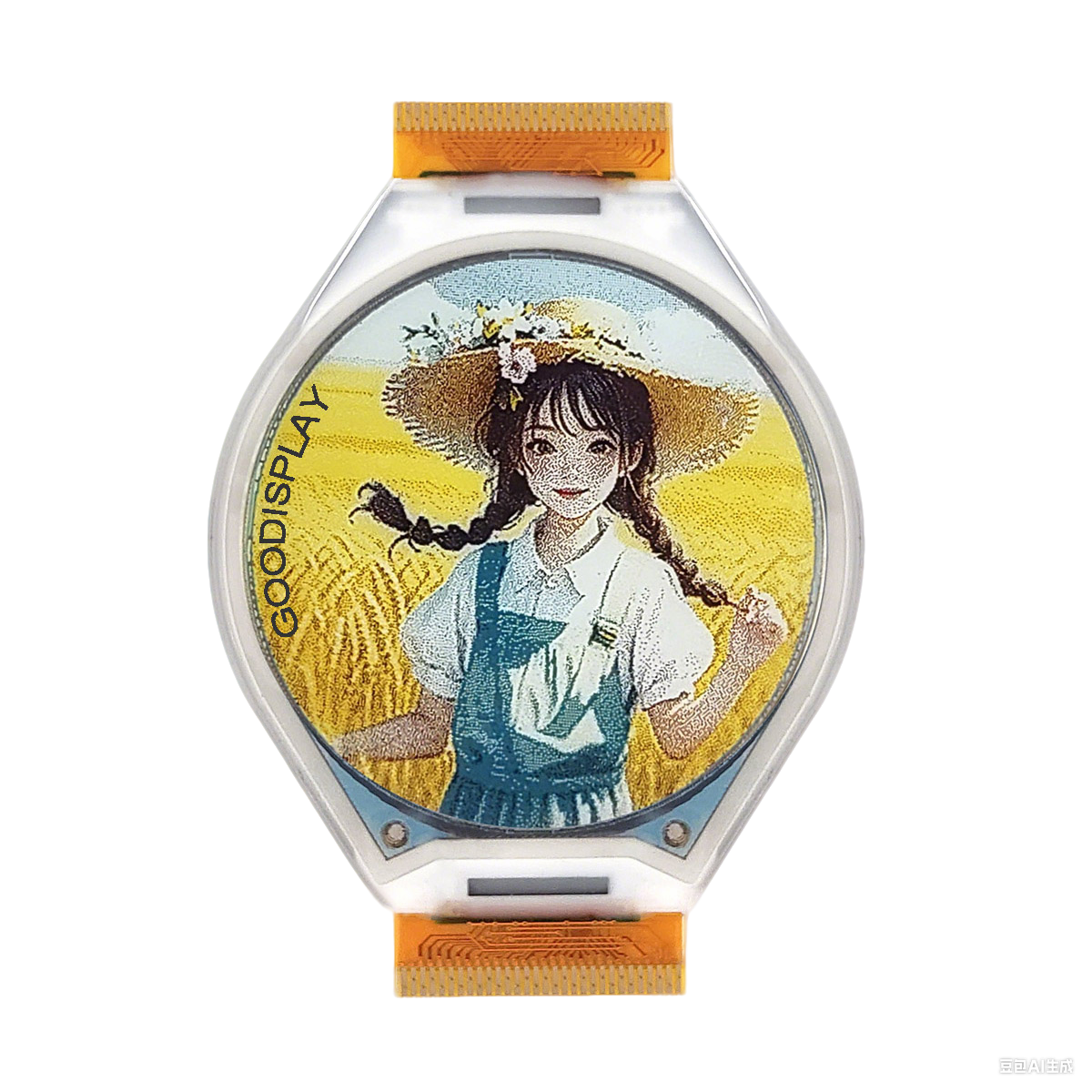 1.69″ Circular Spectra 6 Color E-Ink Display 400×400 pixels 262K Color e-Paper 236 PPI Screen — reference image 1