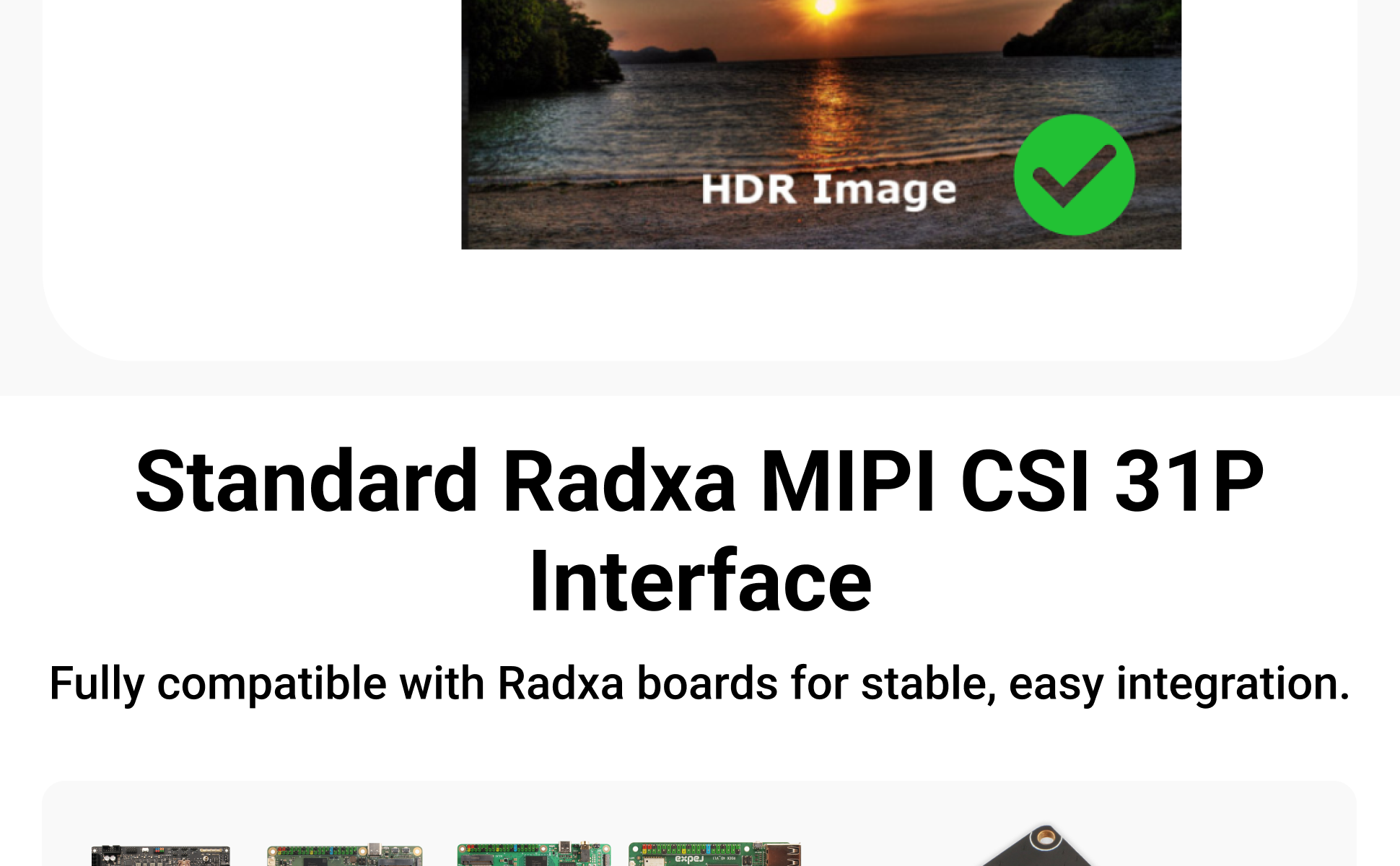 Radxa Camera13M 214 supports NIO 12L and IMX214 modules (13 MP) — reference image 6