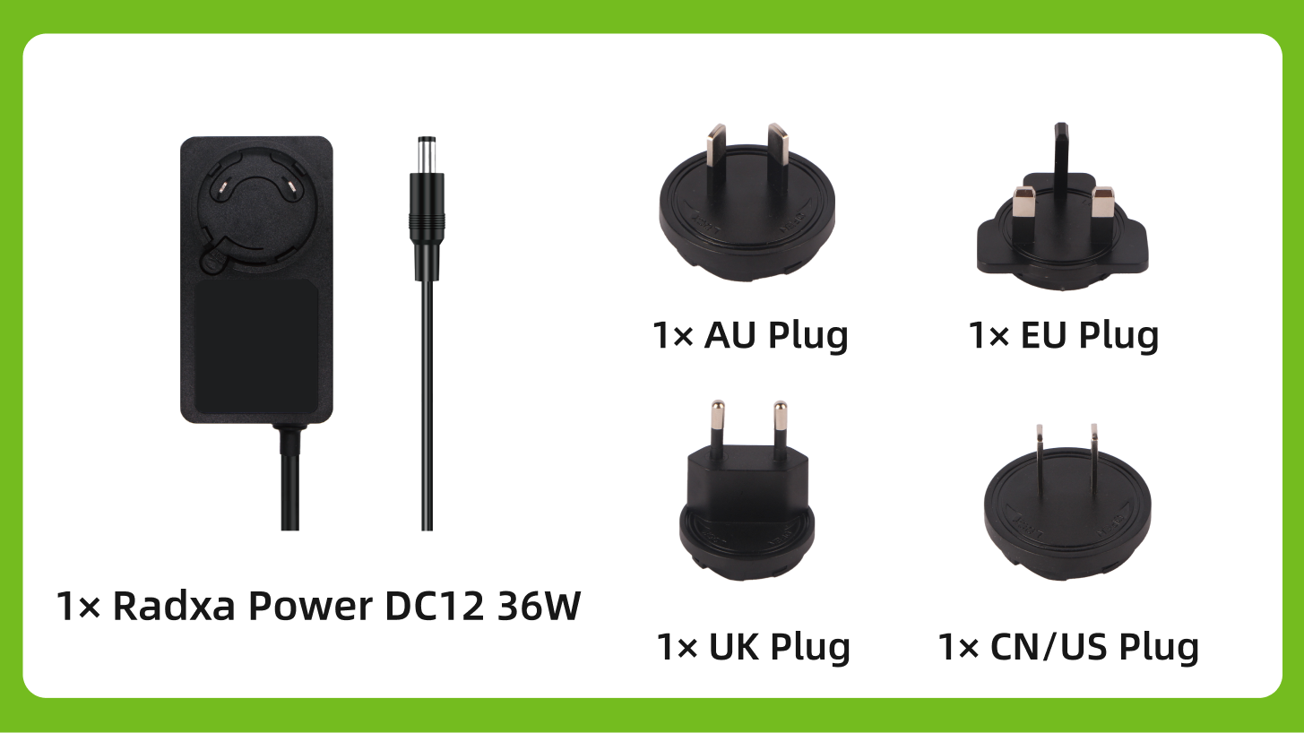 Radxa Power DC12 36W, Power Adapter, Supports Radxa SBCs — reference image 2