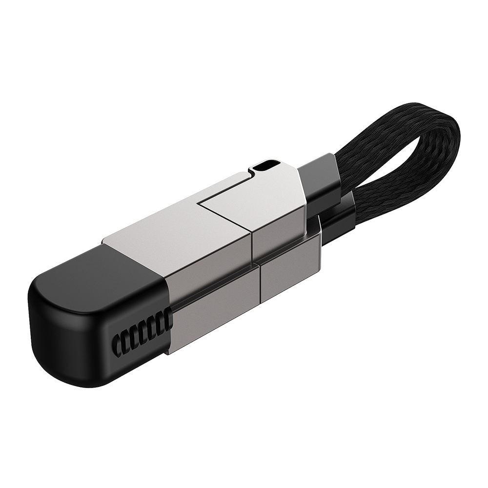 4 in 1 Multi Fast Charging Cable Keychain PD for iPhone Lightning 27W Andriod TYPE-C 60W QC 27W Fast Charging Data Cable Keychai — reference image 8