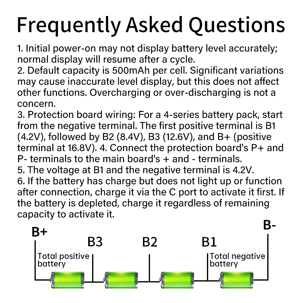4S 100W Adaptive Bidirectional Fast Charging Module Power Bank Mainboard with Battery Level Display Thermal Control Protectio — reference image 1