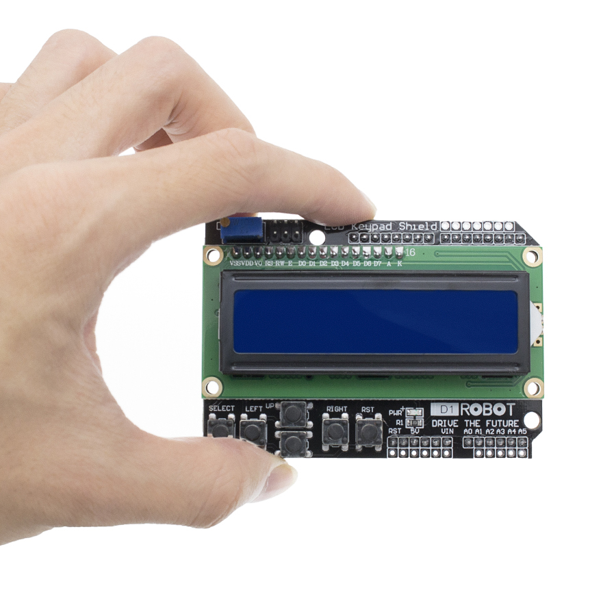 LCD Keypad Shield LCD1602 LCD 1602 Module Display Blue Screen For Arduino ATMEGA328 ATMEGA2560 Raspberry pi UNO — reference image 2