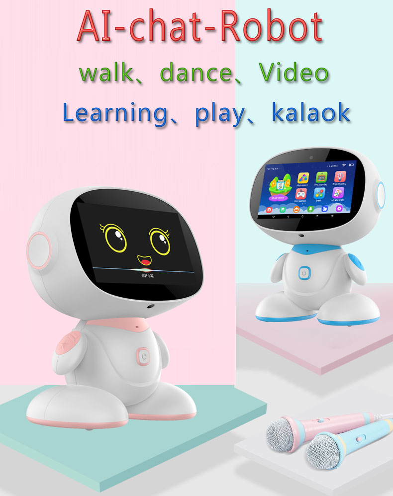 AI Robot Toy Educational Home School Kids Learning Machine Children Mini Educational Ai Emo Wifi Smart Toys Robot Intelligent — reference image 2