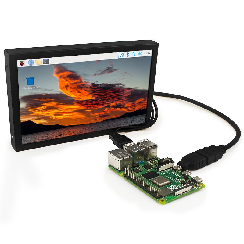 7 Inch Portable Display IPS 1024×600 LCD HDMI-compatible VGA AV Input DC Type C Power In for PC Laptop Camera TV Box DVD Screen — reference image 9