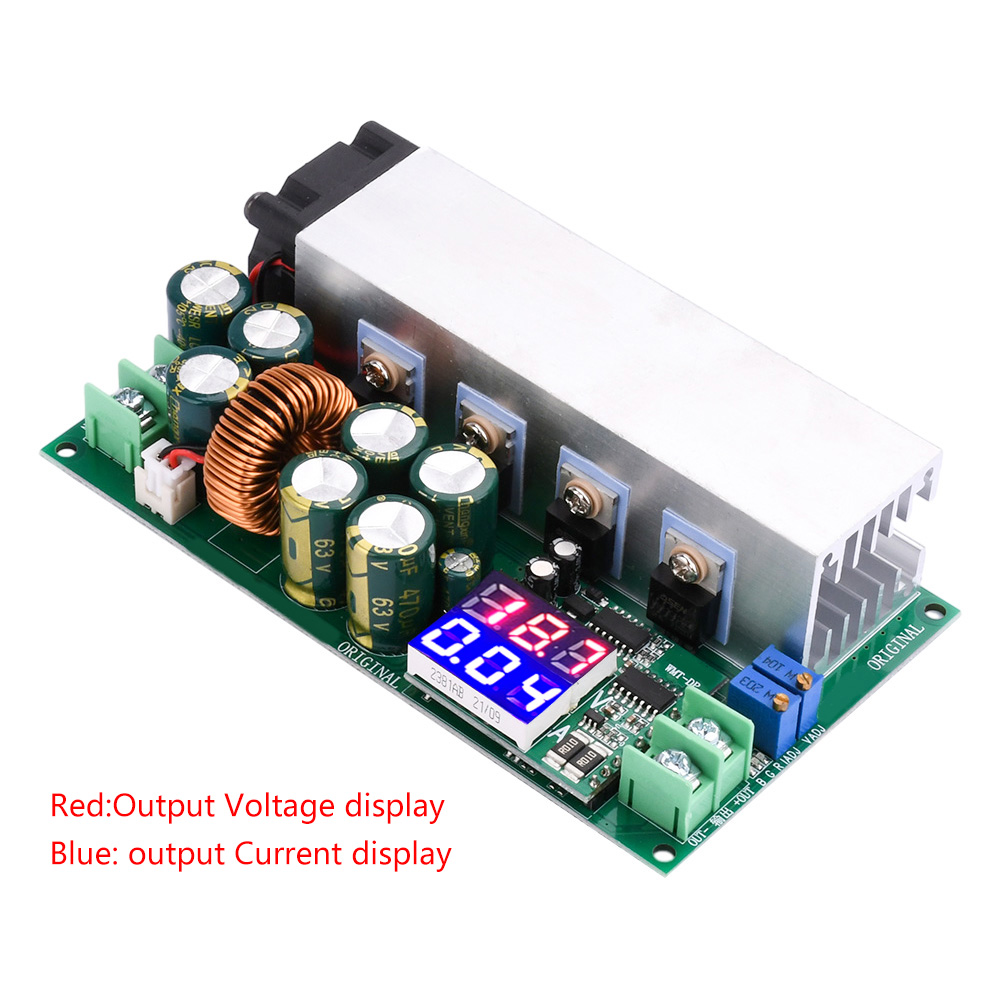 DC-DC High Power 600W Adjustable Step-down Power Supply Module With Fan 12V-80V To 2.5V-50V Buck Converter 25A Constant Current — reference image 7