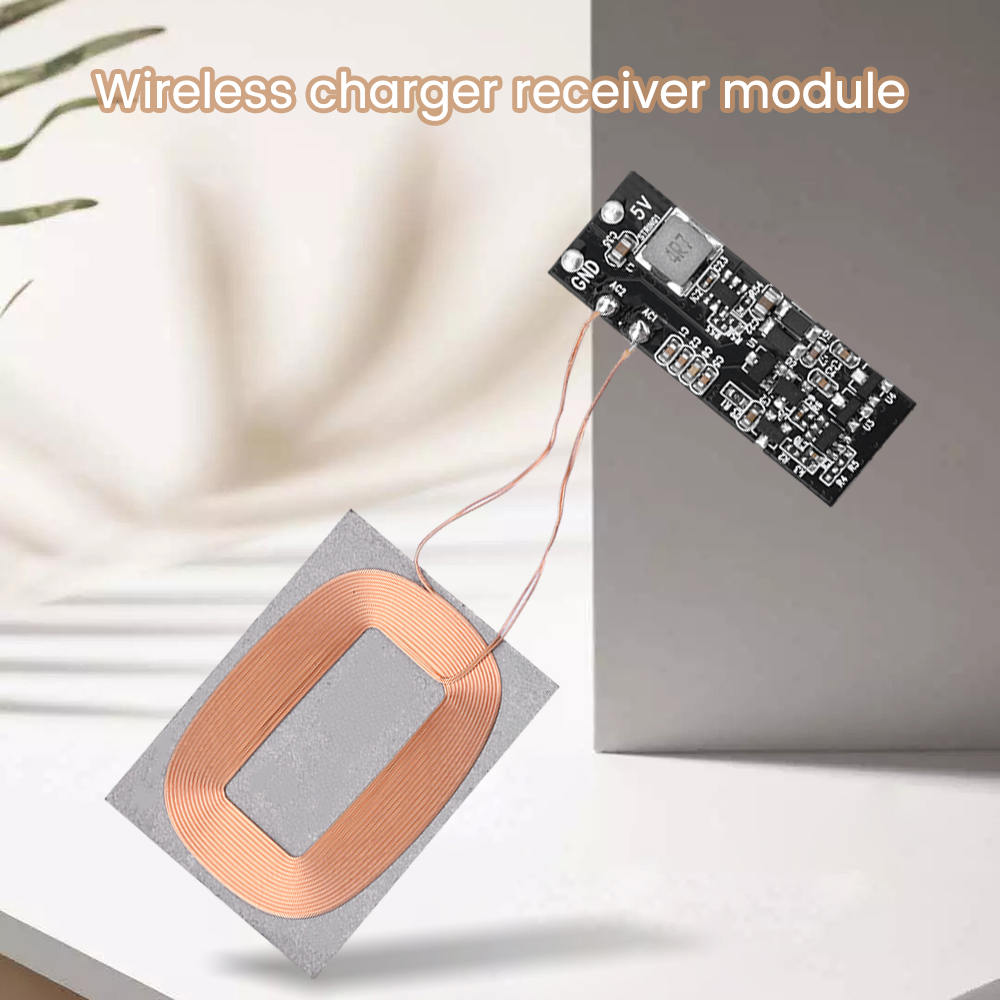 3W 600mA/5W 1A Wireless Charging Receiver Module Small Coil Built-in 5V Charging Wireless Charger PCBA Board — reference image 7
