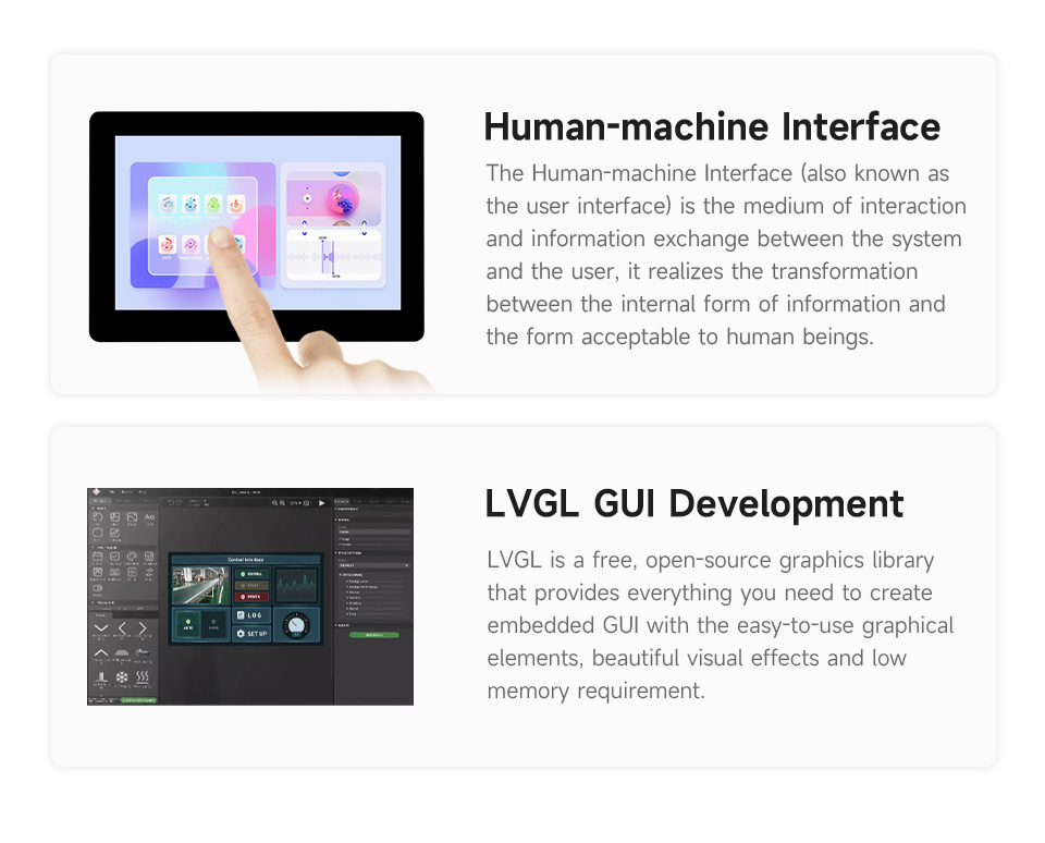 ESP32-S3 5inch Display Development Board, 32-Bit LX7 Dual-Core Processor, 800×480/1024×600 Display Resolution, Touch or No Touch — reference image 3