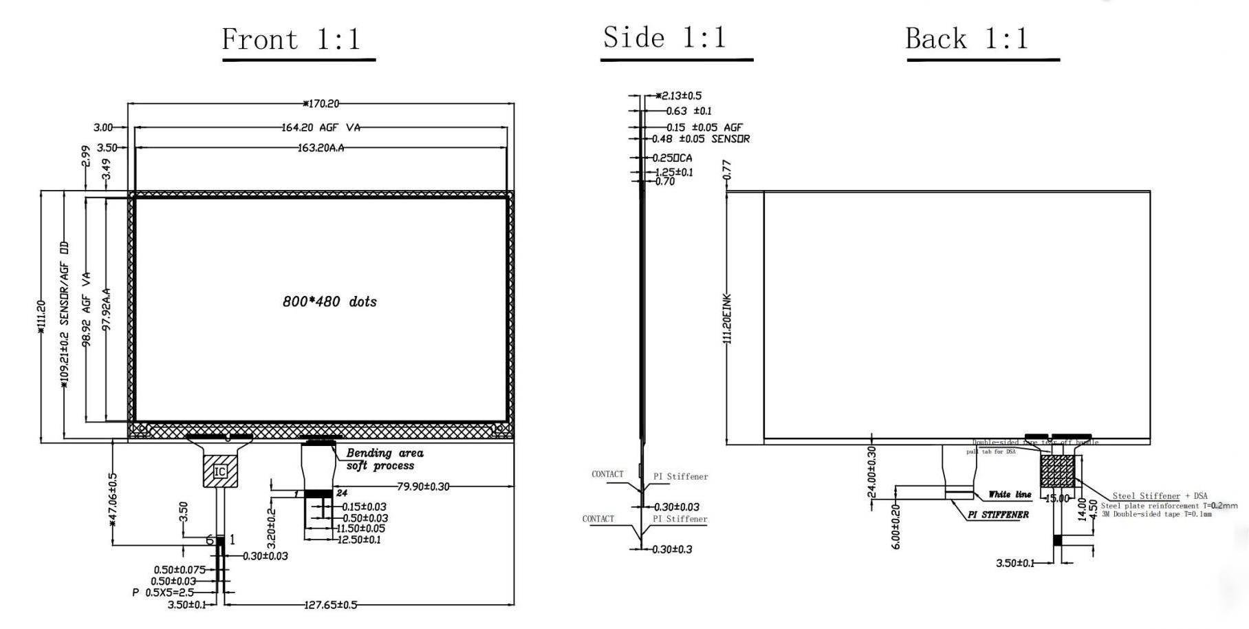 7.5 inch E-Ink Screen Module 4-Grayscale 800×480 E-Paper Raspberry Pi Touch Display — reference image 7