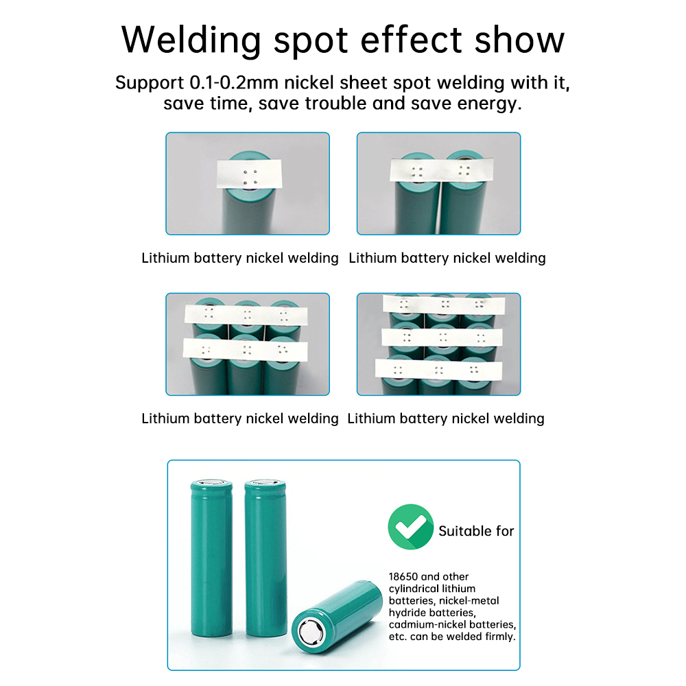 99 Gears 12V Spot Welder Kit Digital Power Adjustable Spot Welding Pen Control Board Nickel Sheet For 18650 Lithium Battery — reference image 12