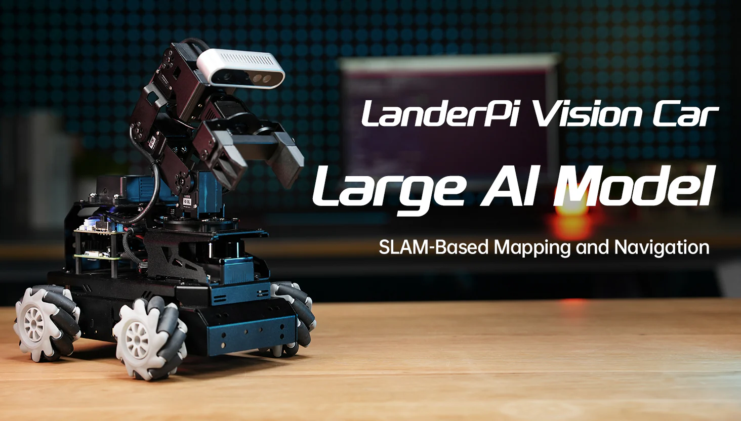 Hiwonder LanderPi: Raspberry Pi AI Robot Car with Vision Arm, ROS2 & ChatGPT Support — reference image 8