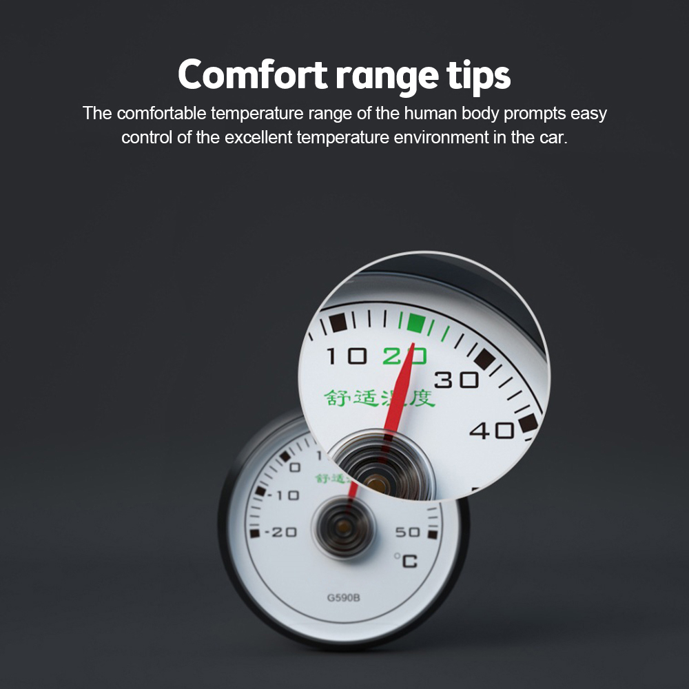 High Accuracy 50mm Dial Type Temperature Gauge Mini Car / Refrigerator Thermometer Self-adhesive Indicator Temp Thermometer — reference image 7