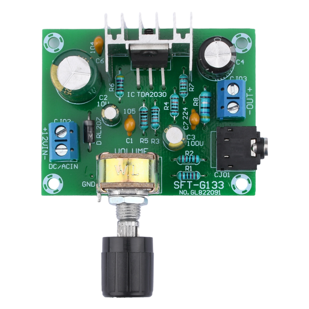 TDA2030A Power Amplifier Board Finished High Fidelity Mono Wide Voltage 12V Single Power 15W Digital Audio Module — reference image 3