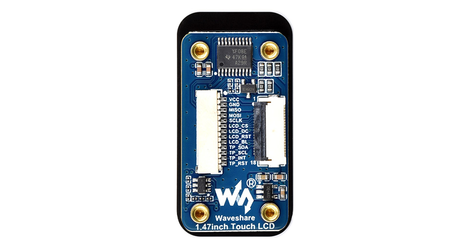 1.47inch LCD Display Module Development Board With Touch Panel Micro LCD Display 172×320 IPS SPI And I2C Communication — reference image 3
