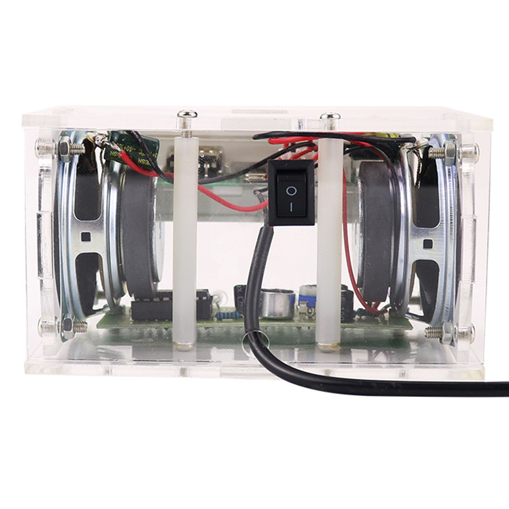 White DIY Electronic Kit Bluetooth Speaker Electronics DIY Soldering Project Kit Teaching Practice Bluetooth Stereo Speaker — reference image 2