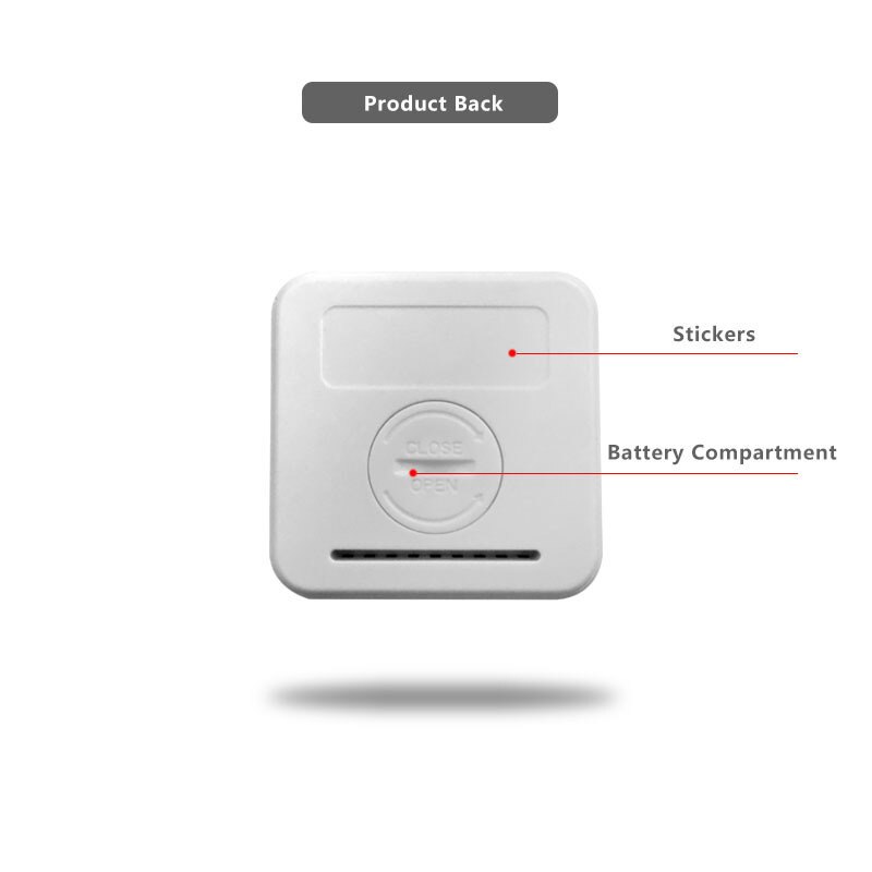 White Mini Electronic Temperature and Humidity Meter Car Thermometer with Smiling Face Display Refrigerator Thermometer — reference image 5