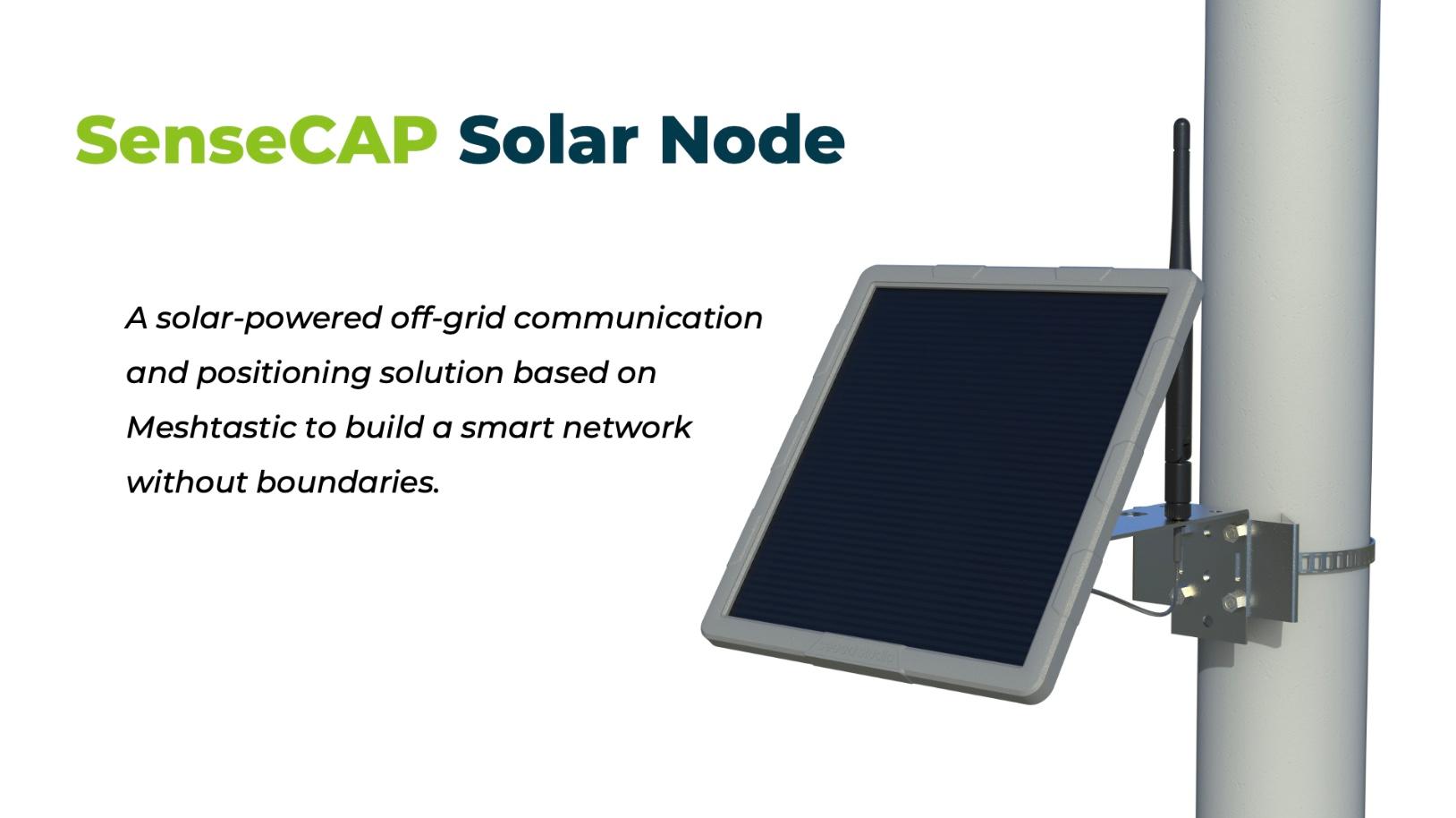 SenseCAP Meshtastic Solar Node, 5W Solar Power Mesh LoRa Node, Integrates XIAO nRF52840 Plus,-SX1262 LoRa Module,Grove, L76K GPS — reference image 4