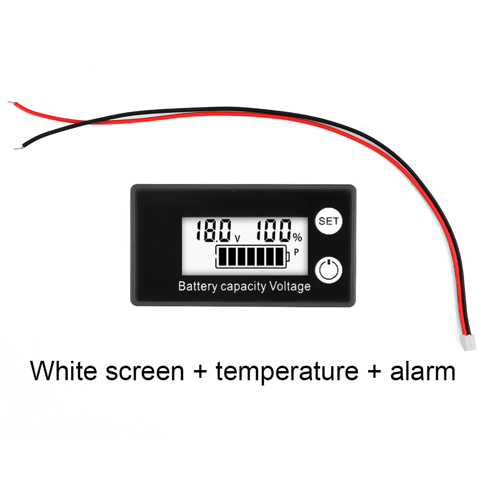 DC 8-100V Battery Capacity Indicator LCD Digital Electricity Meter Lead-acid Lithium LiFe PO4 Voltage Tester for Car Motorcycle — reference image 5