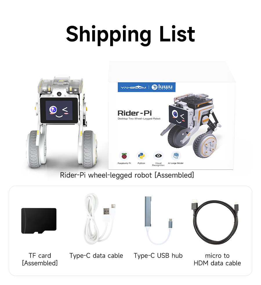 Rider-Pi AI Robot Car Electronic Kit with IPS Display Based on Raspberry Pi CM5 Module Support ChatGPT Voice Interaction — reference image 4