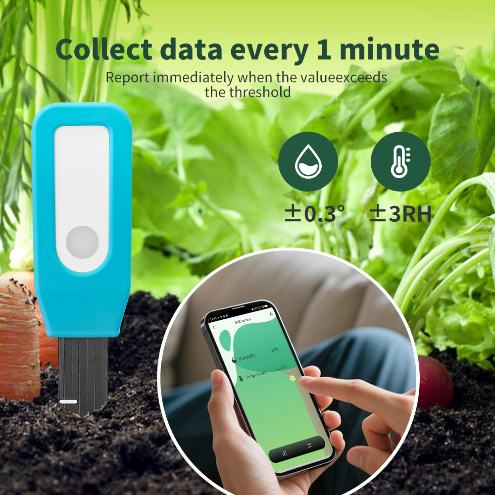 Tuya Soil Bluetooth Temperature Humidity Sensor Smart Tester Garden Automated Irrigation Detector Works With Alexa Google Home — reference image 2