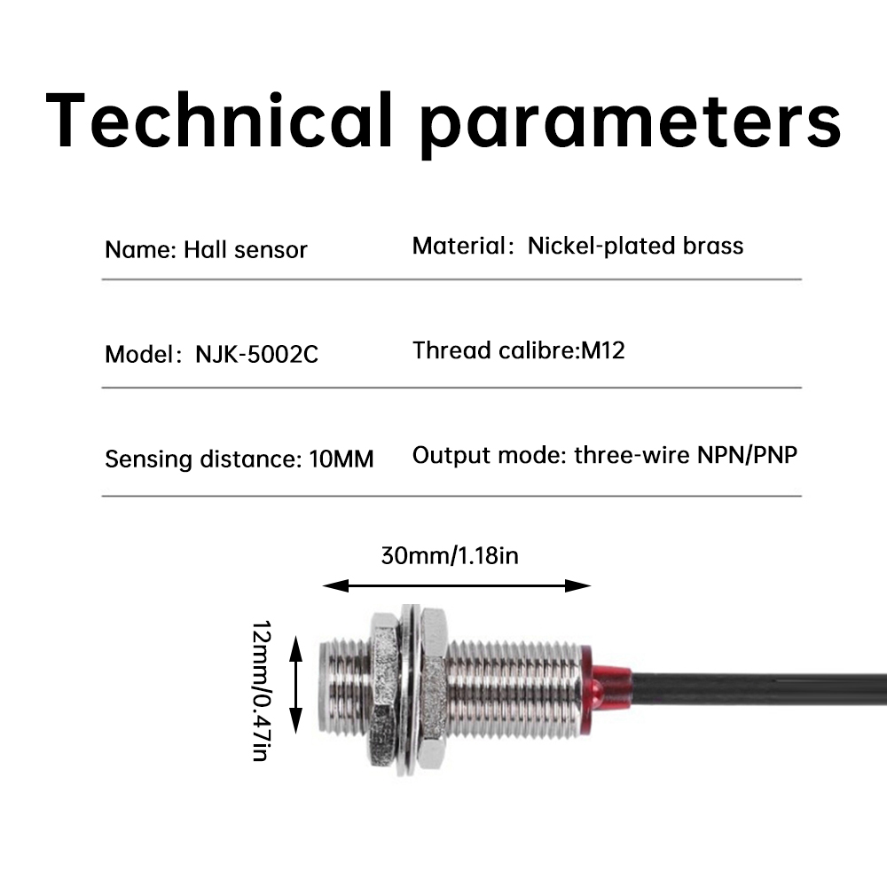 YH-TC05 DC12-24V Tachometer Counter Electronic Digital Display Tachometer Gauge Sensor Non-Contact Motor Speed Meter with Modbus — reference image 15