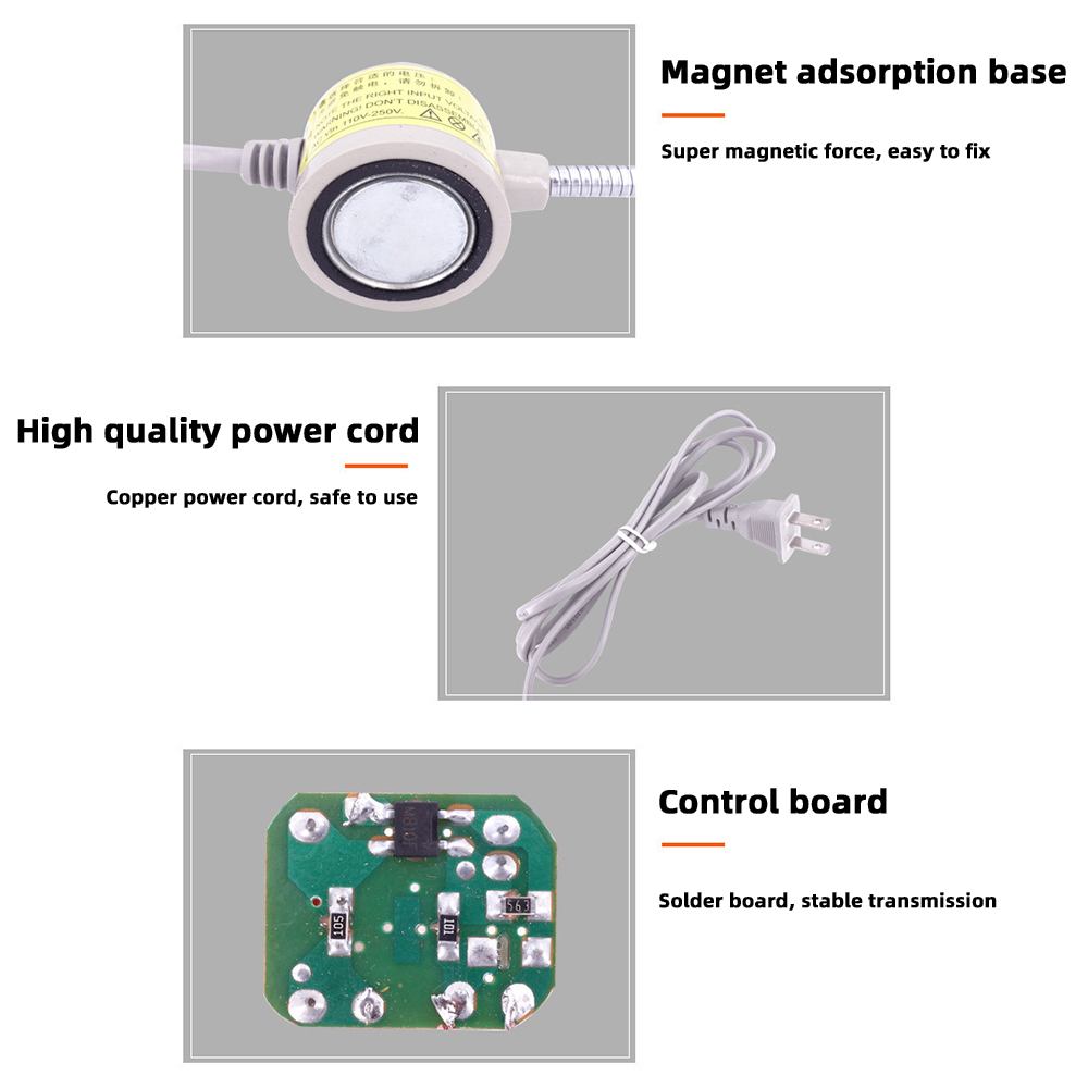 30 LED Industrial Sewing Machine Lighting Lamp Clothing Machine Accessories Work Light 360° Flexible Gooseneck Industrial Lights — reference image 5
