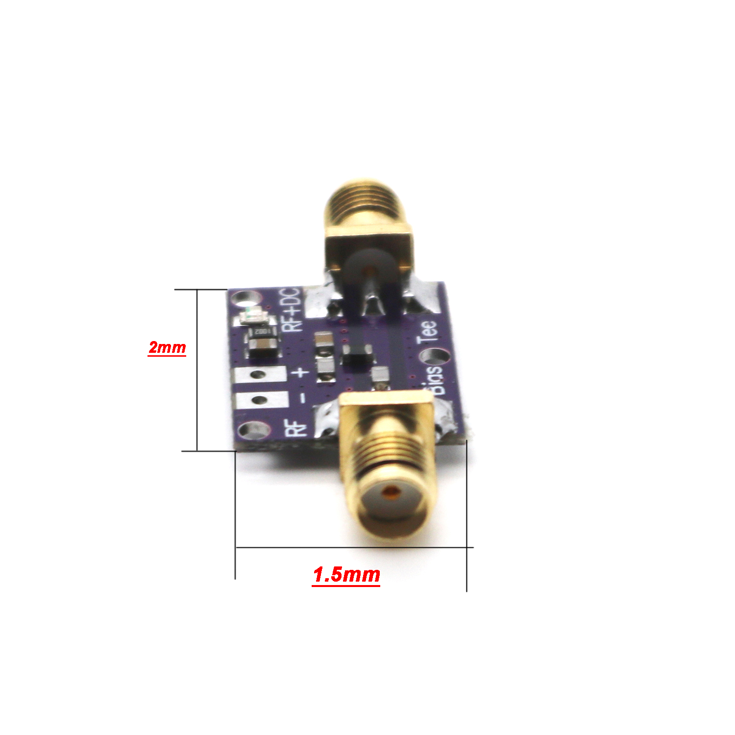 10MHz -6GHz Bias Tee RF Biaser BiasTee DC blocker Coaxial feed for HAM radio RTL SDR LNA Low Noise power Amplifier 868M 5.8G — reference image 1