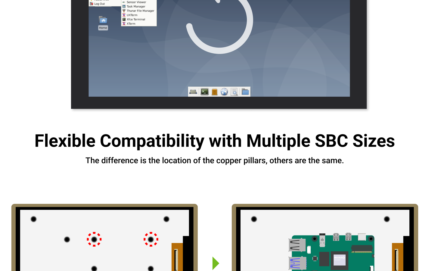 Radxa Display 8 HD, Touchscreen, 800 x 1280 Resolution Supports Radxa SBCs, Plug-and-Play — reference image 7