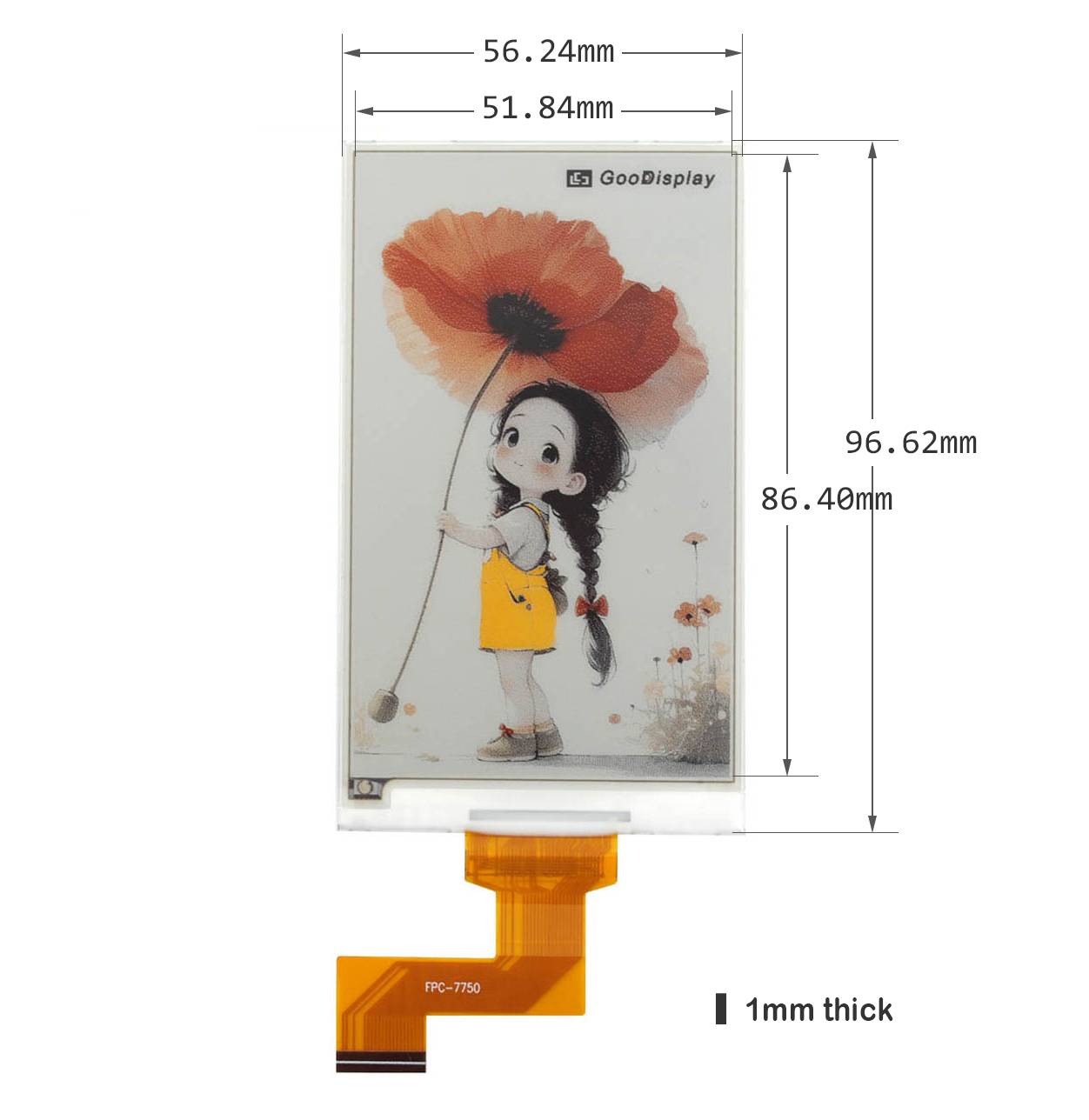 3.97 Inch Four-Color E-Ink Display Phone Case 800×480 E-Paper Screen Innovative Tech Protective Case — reference image 1