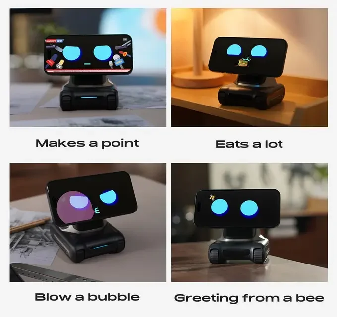 LOOI Smart Desktop Robot | AI Desktop Companion,ChatGPT Voice Interaction,Memory,Gesture& Face Recognition,Emotional Support — reference image 9