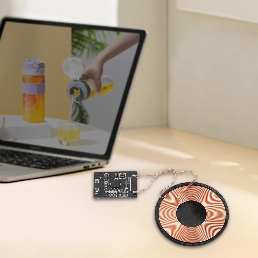 3W 600mA/5W 1A Wireless Charging Receiver Module Small Coil Built-in 5V Charging Wireless Charger PCBA Board — reference image 5