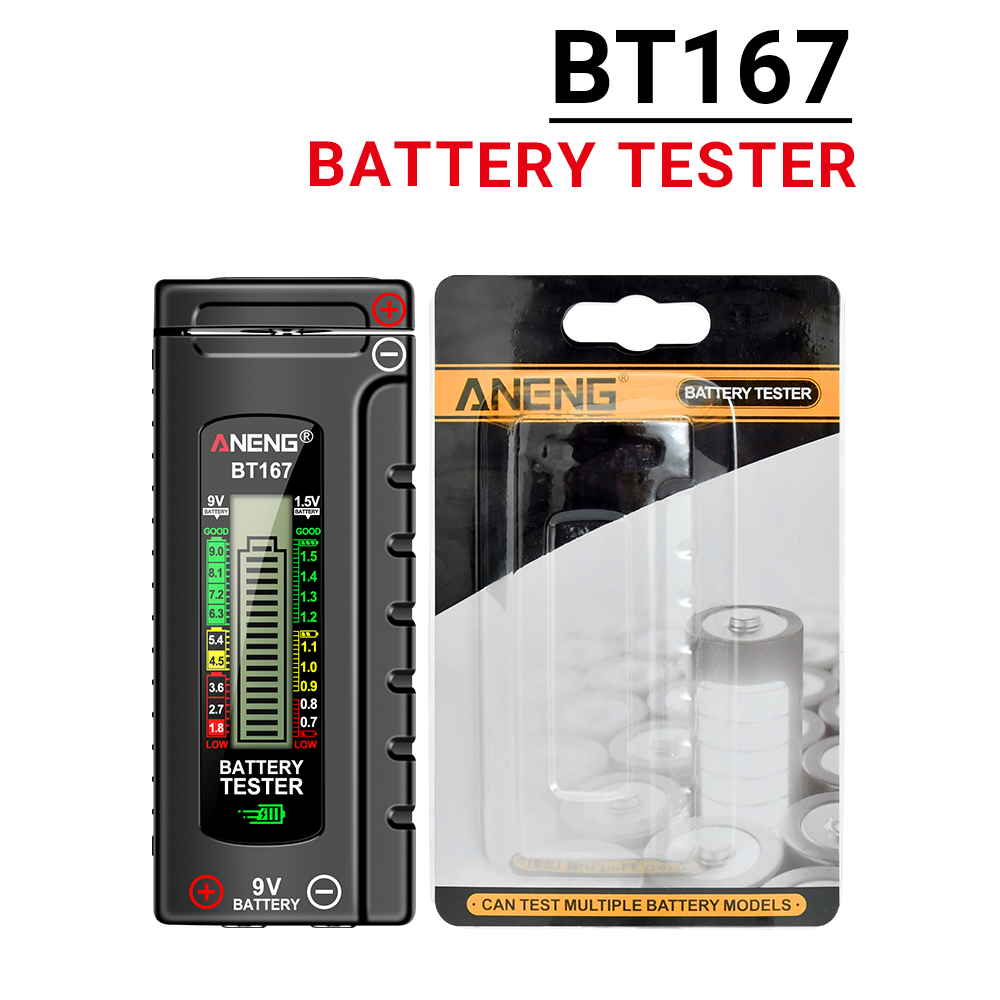 ANENG BT167 Battery Tester LCD Display C AA AAA D 9V 1.5V Universal Button Cell Detector Volt Test Checker Power Diagnostic Tool — reference image 19