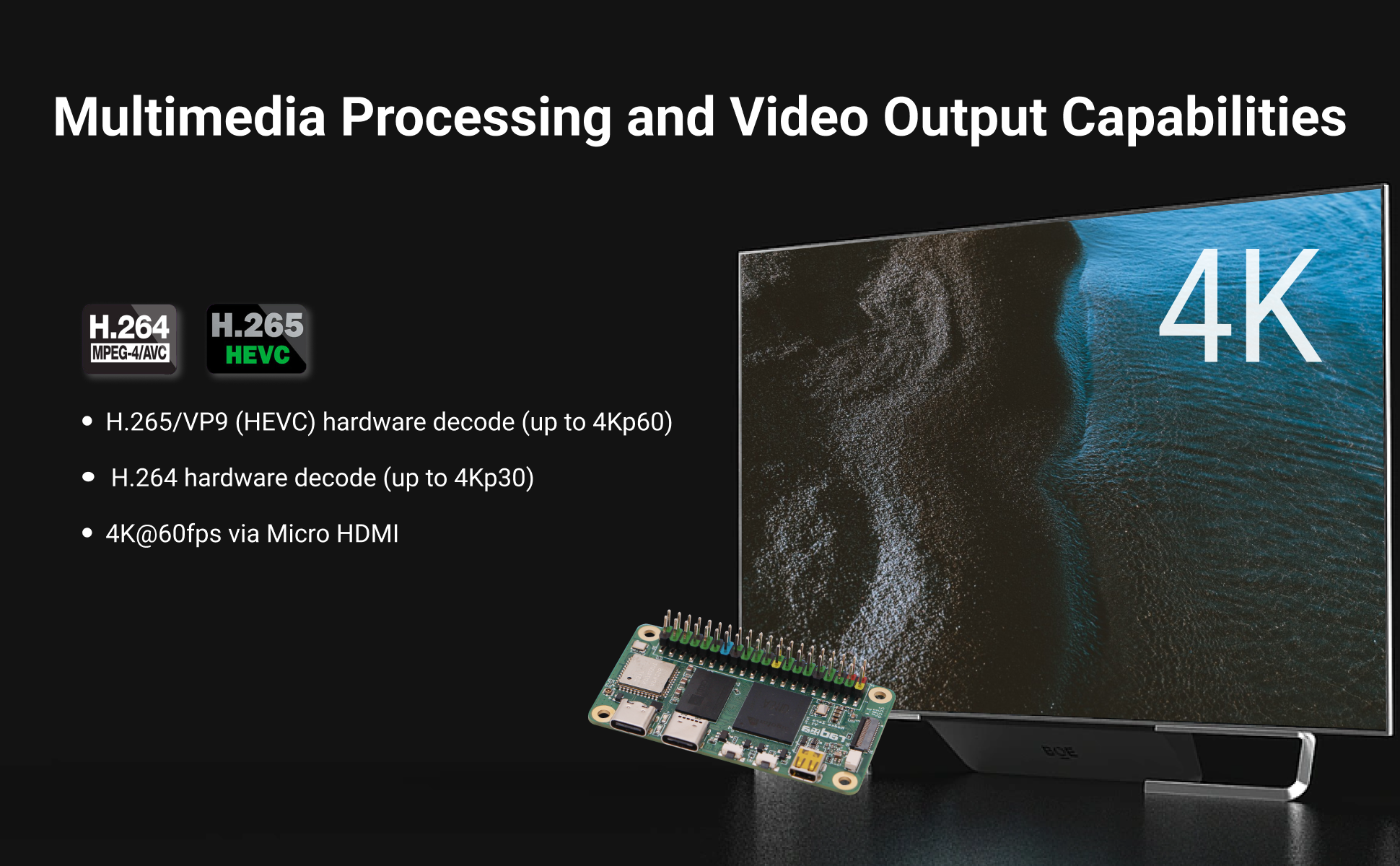 Radxa ZERO 2 Pro Amlogic A311D 6-core CPU SBC, GPU, NPU, WiFi 5 & BT 5 and Onboard eMMC, Single Board Computer — reference image 5