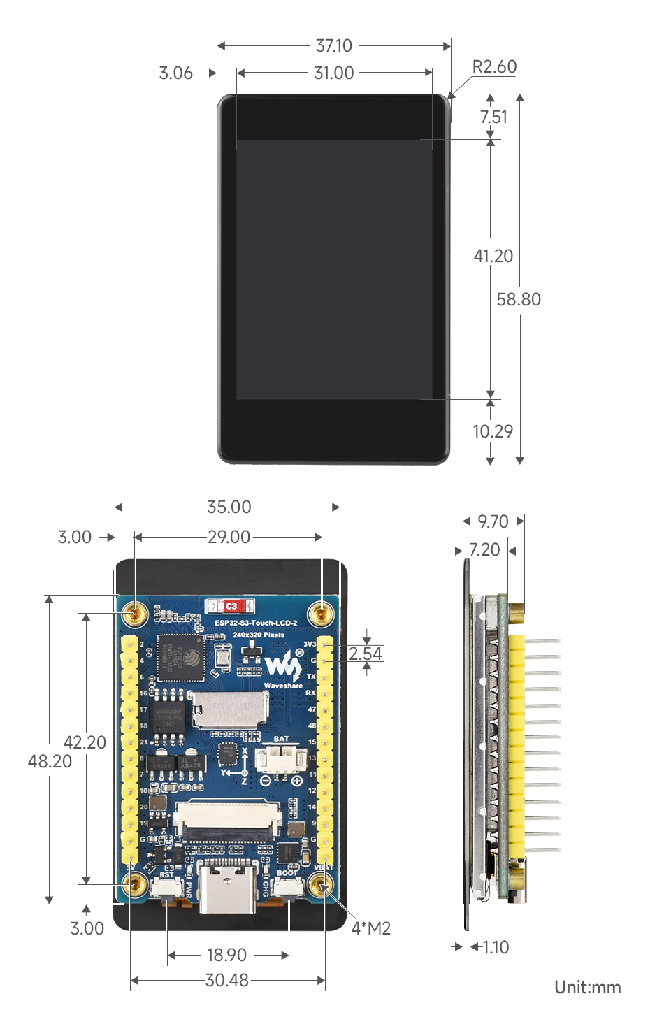 ESP32-S3 2inch Capacitive Touch Display Development Board IPS 240×320 With OV5640 Camera 32-bit LX7 Dual-core WiFi Bluetooth — reference image 12