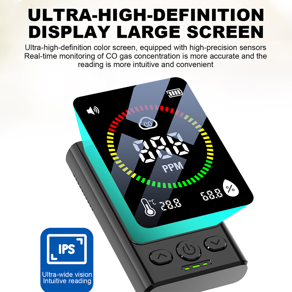 Air Quality Detector Carbon Dioxide Detector Agricultural Production Greenhouse Gas Monitor Air Quality Tester CO2 Meter — reference image 10