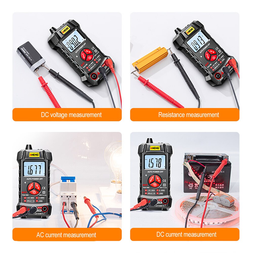 ANENG M167 Digital Mini Multimeter Profesional 4000 Counts AC/DC Electrical Instruments Tester Auto Range Meter Multimetro Tool — reference image 9